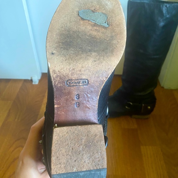 Coach Natale Black Riding Boots - Picture 7 of 8